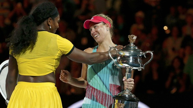 Petenis putri nomor satu dunia, Serena Williams, menganggap Angelique Kerber pantas merebut gelar Grand Slam Australia Terbuka setelah mengalahkannya di final.