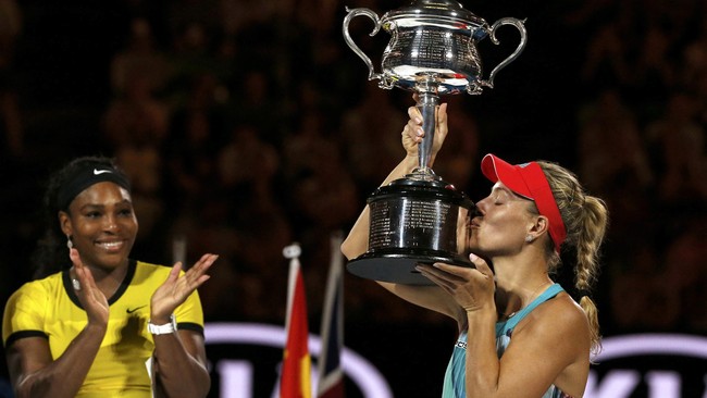 Petenis perempuan asal Jerman, Angelique Kerber sedang menikmati posisinya yang menggeser petenis Amerika Serikat, Serena Williams dari peringkat satu dunia.