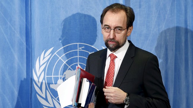Komisaris Tinggi PBB Urusan Hak Asasi Manusia Zeid Raad Al Hussein mengungkapkan kekhawatiran akan kemungkinan dampak krisis diplomatik Qatar.