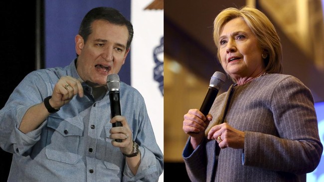Ted Cruz dari Partai Republik memperoleh suara terbanyak dalam kaukus Iowa, sedang di kubu Demokrat, Hillary Clinton dan Bernie Sanders terpaut sangat tipis.