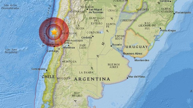 Gempa berkekuatan 6,3 skala Richter mengguncang Chile pada Selasa malam waktu setempat (9/2).