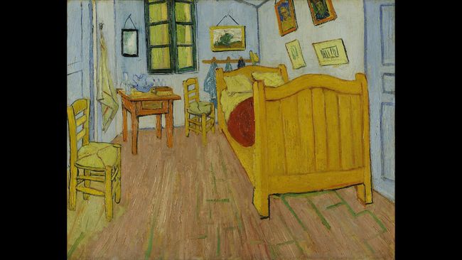 Lukisan terkenal maestro Vincent van Gogh, The Bedroom dihidupkan ke dunia nyata dengan semua detail yang sangat sempurna.