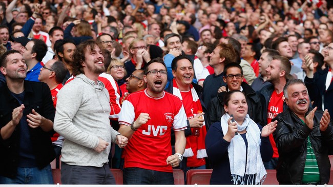 Pendukung Arsenal dan Leiceser akan melakukan aksi protes saat pertandingan kedua tim pada lanjutan Liga Primer Inggris di Stadion Emirates, Minggu (14/2).
