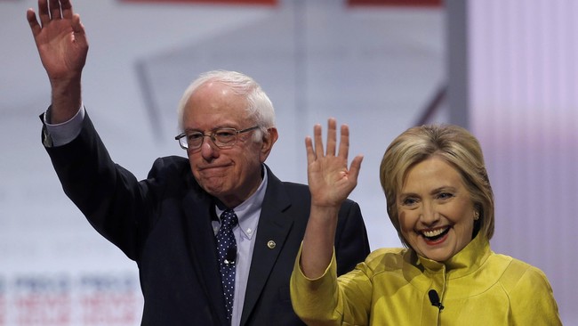 Bernie Sanders menyatakan akan bekerja sama dengan Hillary Clinton untuk mengalahkan  Donald Trump dalam pemilu presiden AS pada November mendatang.