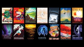 NASA Rilis Poster Perjalanan Luar Angkasa Bergaya Retro