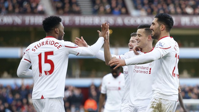 Liverpool sukses menghancurkan tuan rumah Aston Villa  di Villa Park dengan skor telak 6-0. Tambahan tiga poin membuat Liverpool naik ke posisi delapan.