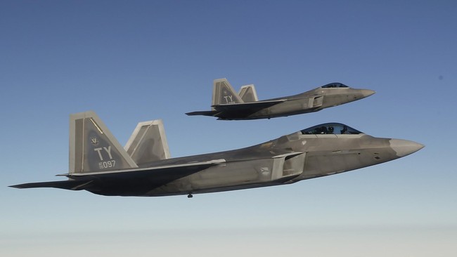 AS menerbangkan empat jet tempur siluman F-22 di atas Korea Selatan dalam aksi unjuk kekuatan menyusul peluncuran roket oleh Korea Utara.