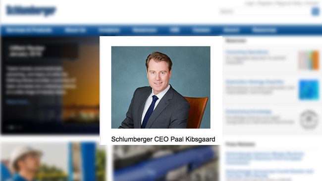 Meski kejatuhan harga minyak mengakibatkan PHK besar-besaran, tetapi pendapatan CEO Schlumberger hanya turun sedikit menjadi US$18,3 juta.