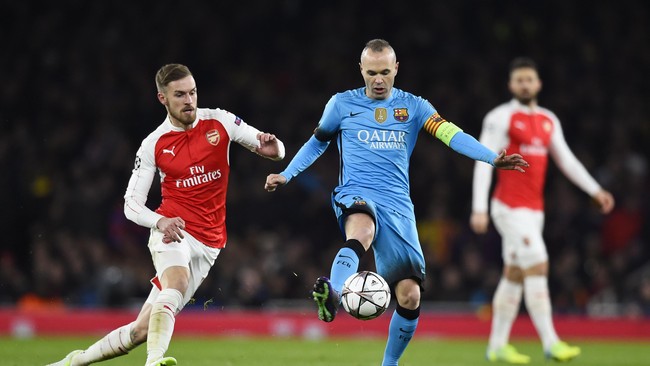 Arsenal dan Barcelona masih imbang tanpa gol pada babak pertama leg kesatu babak 16 besar Liga Champions di Stadion Emirates, London, Selasa (23/2).