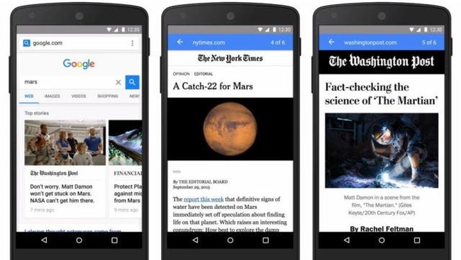 Fitur Accelerated Mobile Pages (AMP) milik Google kini hadir di aplikasi versi iOS.