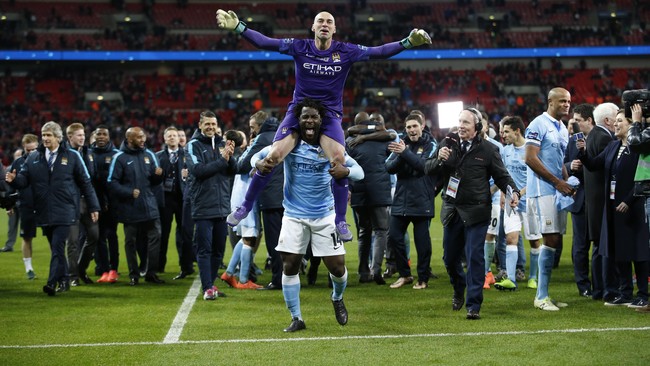 Penjaga gawang Manchester City Willy Caballero menjadi pahlawan kemenangan ManCity atas The Reds di Piala Liga Inggris, Minggu (28/2) waktu setempat.