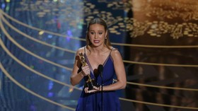 Raih Piala Oscar, Brie Larson 'Tos' dengan Jacob Tremblay