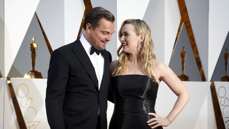Leonardo DiCaprio & Kate Winslet Kate Winslet, nominated for Best Supporting Actress for her role in