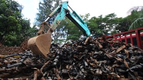 Kulit Kabel dari Selokan di Jakarta Capai Puluhan Meter Kubik