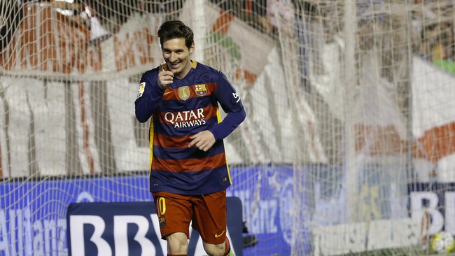 Dari 500 gol yang sudah dicetak Lionel Messi, hanya pada menit kesatu, kedua, dan ke-69 penyerang 28 tahun tersebut gagal mencetak gol.