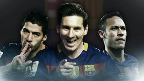 100 Gol Trio MSN dalam Infografis