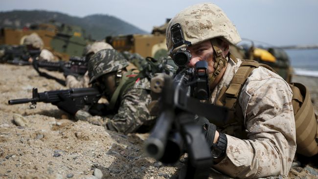 Jelang Pertemuan Korut, AS-Korsel Latihan Militer Gabungan