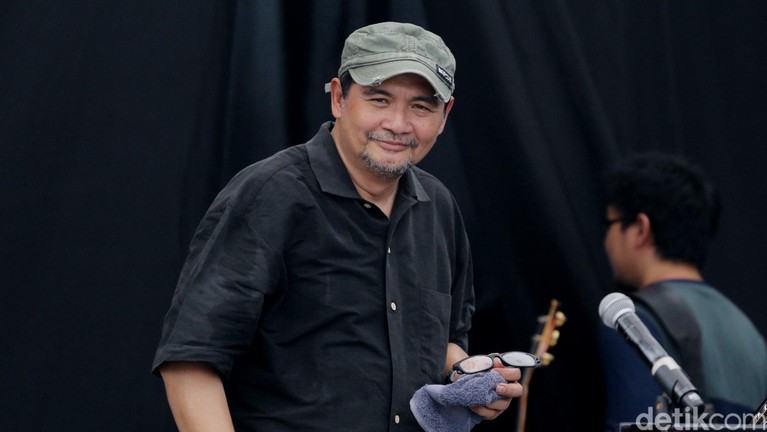 Idang Rasjidi di Java Jazz Festival 2016 hari ketiga yang digelar di JIExpo Kemayoran, Jakpus.