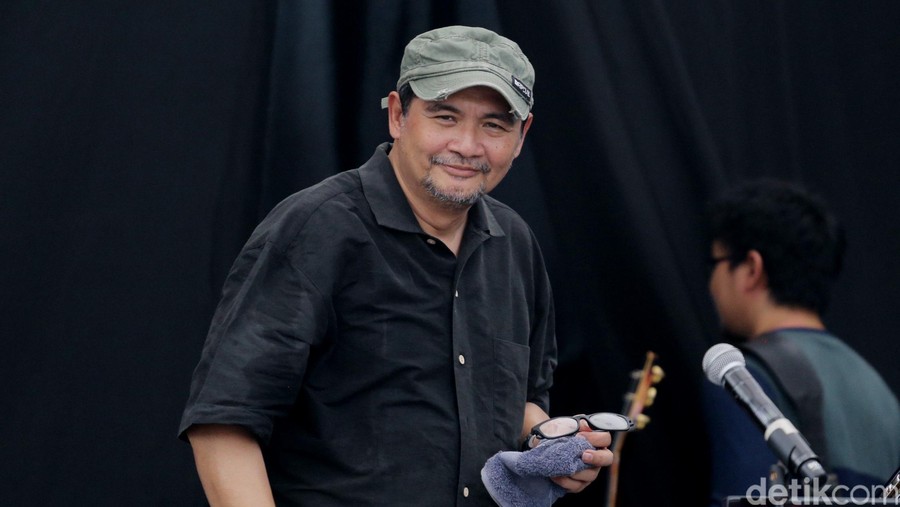 Idang Rasjidi di Java Jazz Festival 2016 hari ketiga yang digelar di JIExpo Kemayoran, Jakpus.
