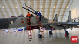 KTT OKI Usai, Empat Sukhoi Kembali dari Jakarta ke Makassar