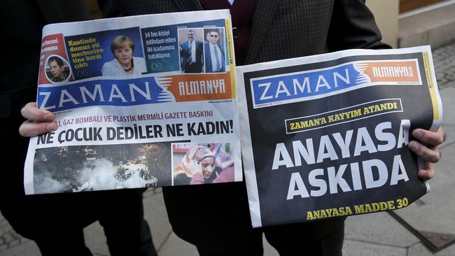 Zaman akan melanjutkan penerbitan sebagai media oposisi Turki di Jerman, menyusul pengambil alihan media ini oleh pemerintah Turki.