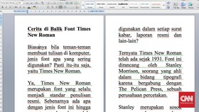 Cerita di Balik Font Times New Roman