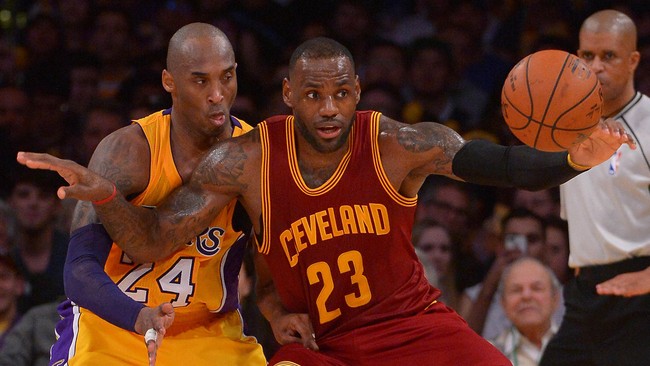 Memotret Momen Laga Terakhir LeBron James vs Kobe Bryant
