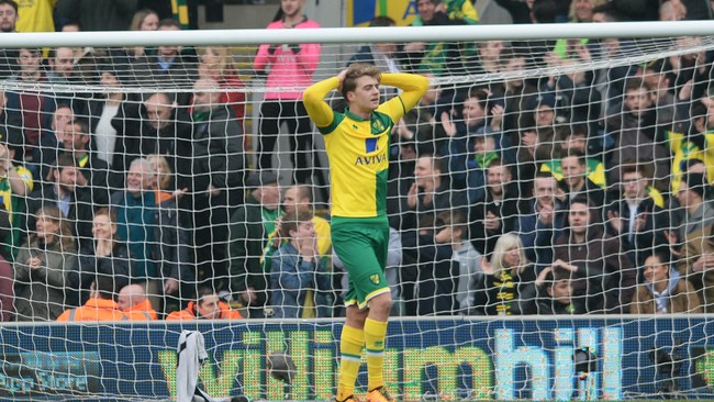 Belum ada gol antara Norwich menjamu Manchester City.