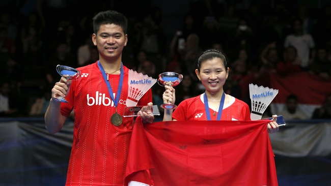Praveen/Debby Kibarkan Bendera Merah Putih di Birmingham