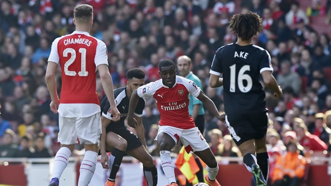Skuat Arsenal melepaskan lima tembakan dalam laga babak pertama melawan Watford City. Namun, tak ada satu pun yang on target.