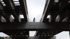 Coran Proyek Terowongan Tol Desari Roboh, Lima Pekerja Luka