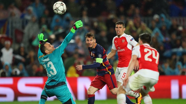 Manajer Arsenal, Arsene Wenger, hanya bisa memuji permainan Barcelona setelah The Gunners disingkirkan Blaugrana di babak 16 besar Liga Champions.