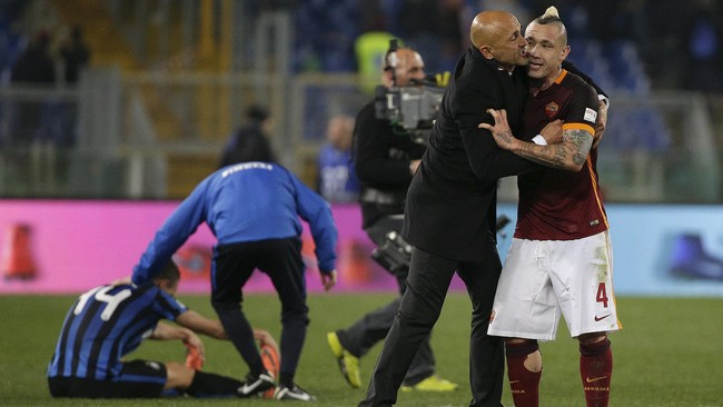 Kemenangan Inter Milan di depan mata di Stadion Olimpico sirna setelah Radja Nainggolan mencetak gol penyama kedudukan enam menit sebelum laga usai.