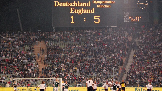 Pertandingan antara Inggris dan Jerman selalu menarik ditonton karena sejarah rivalitas, dan selalu dipenuhi drama di tengah lapangan hijau.