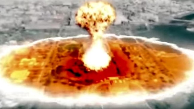 Washington hancur lebur akibat hantaman rudal nuklir, menciptakan kehancuran yang merata di ibukota Amerika Serikat. Hal ini digambarkan dalam video propaganda.