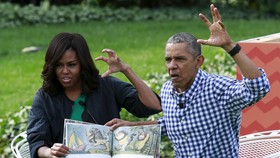 Lukisan Eksklusif Barack dan Michelle Obama Dipamerkan