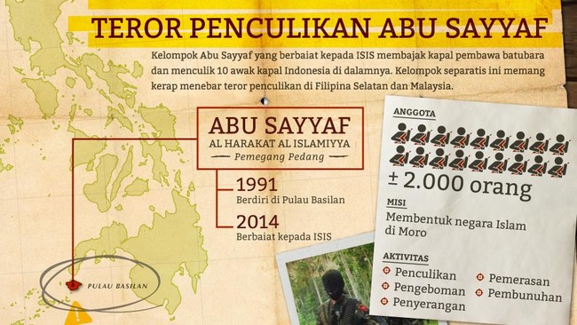 Kapal-kapal berbendera Indonesia yang berada di perairan Filipina harus mendapatkan pengawalan militer untuk menghindari pembajakan kelompok milisi setempat.
