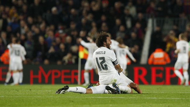 Marcelo mengatakan utang Real Madrid kepada pendukungnya sudah lunas terbayar lewat kemenangan 2-1 atas Barcelona di Camp Nou.