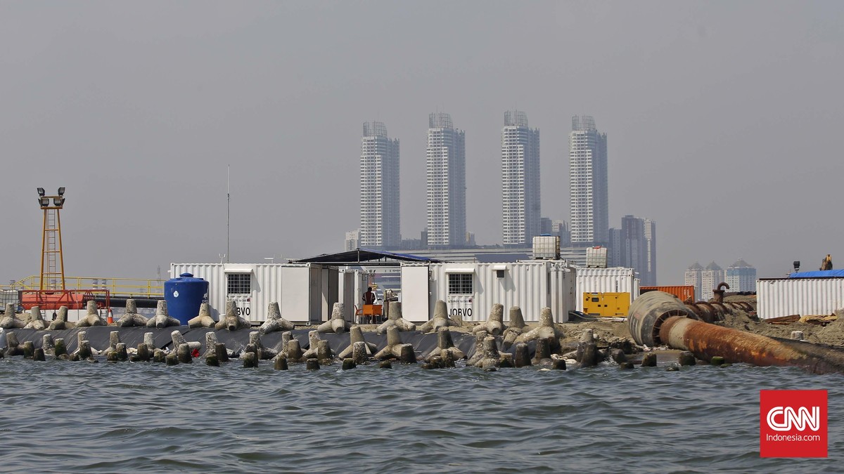 Potret Pembangunan Proyek Reklamasi Pulau di Teluk Jakarta