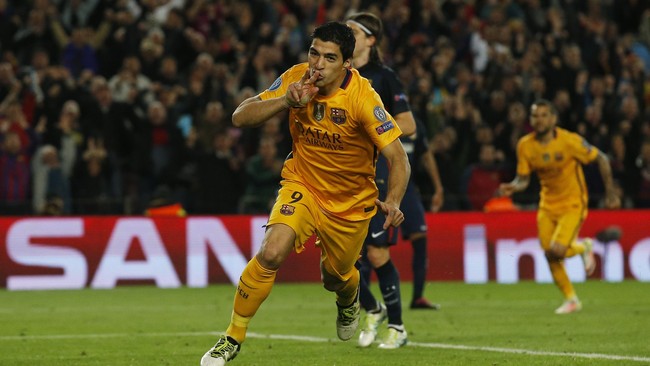 Suarez mencetak dua gol kemenangan Barcelona lawan Atletico. Namun, Barcelona terbilang beruntung Suarez masih berada di lapangan pada babak kedua.