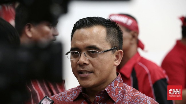 Bupati Banyuwangi Azwar Anas pada gelaran pelatihan Pemenangan Pilkada untuk PDI Perjuangan dikantor DPP PDI-P, Lenteng Agung.Jakarta.Kamis 7 April 2016.CNN Indonesia/Andry Novelino.