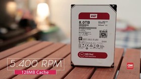 Mencoba 'Hard Disk Helium' 8TB Western Digital