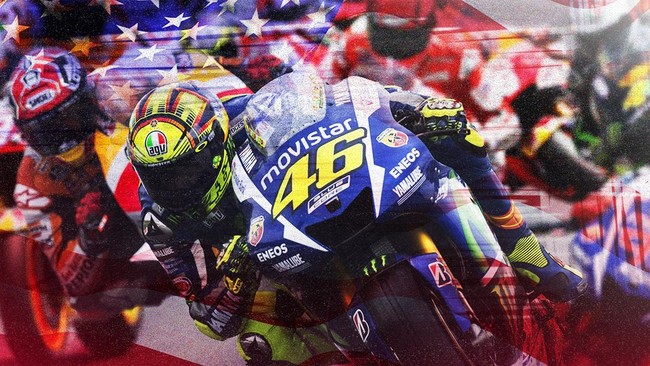 Persaingan antara Marc Marquez di tim Repsol Honda dengan Valentino Rossi di tim Movistar Yamaha, berlanjut di MotoGP Austin, Amerika Serikat.
