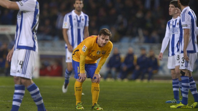 Skuat arahan Luis Enrique kalah 0-1 dari Real Sociedad di Stadion Anoeta, sekaligus menambah rekor kekalahan di markas lawannya itu.