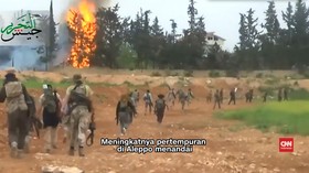 Pemberontak Melawan Tentara Suriah dan Rusia di Aleppo