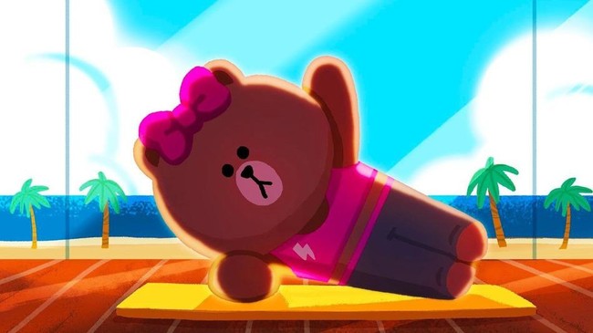 Line kehadiran keluarga baru, namanya Choco dan merupakan adik dari si beruang yang lucu, Brown.