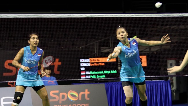 Greysia/Nitya berpeluang membidik gelar Singapura Super Series pertama mereka setelah merebut satu tiket ke semifinal.