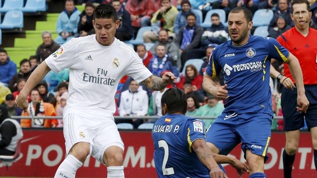 Real Madrid berhasil menutup babak pertama dengan keunggulan 2-0 atas tuan rumah Getafe.