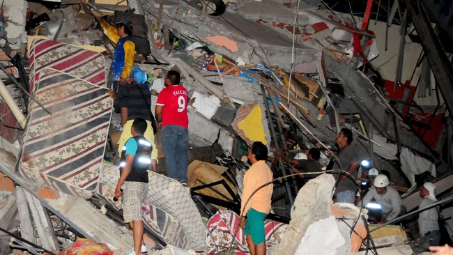 Tiga gempa bumi terbaru, pada Kamis dan Sabtu di Jepang dan Sabtu malam di Ekuador, menarik perhatian karena daya hancurnya yang besar.