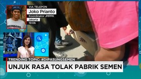 Unjuk Rasa Tolak Pabrik Semen